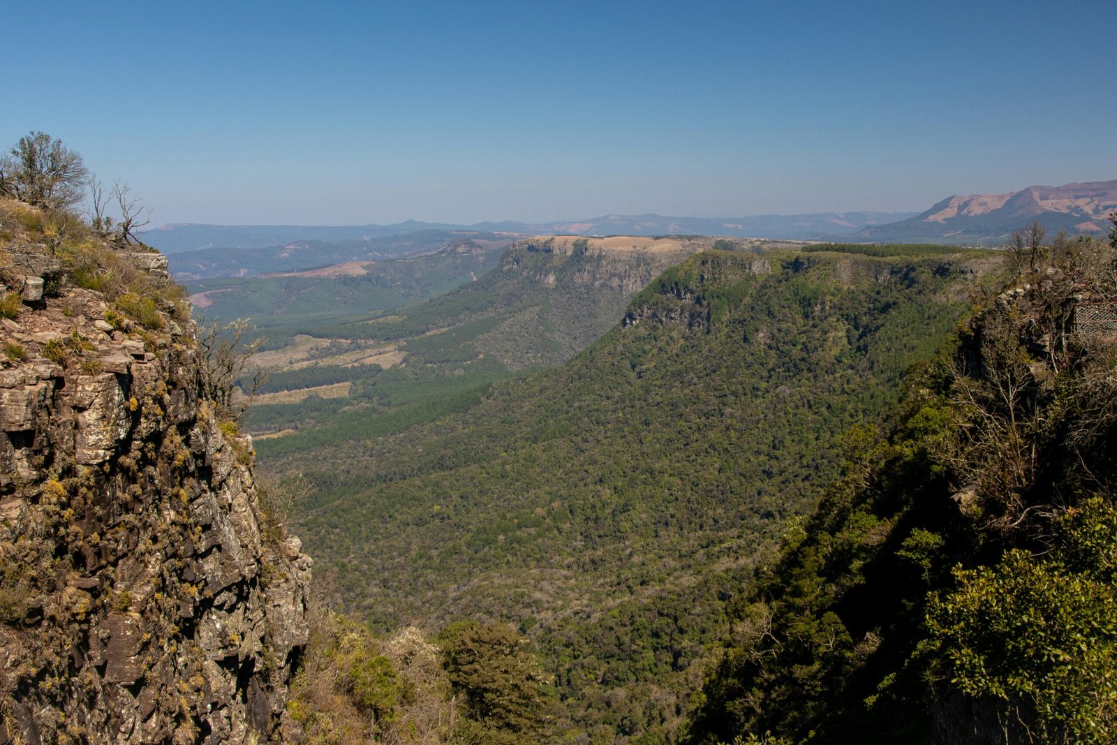 Breathtaking view of the landscape from God's Window in Graskop, South Africa.